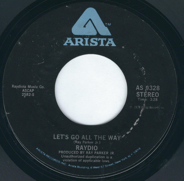 Raydio : Is This A Love Thing (7", Single, Styrene, PRC)
