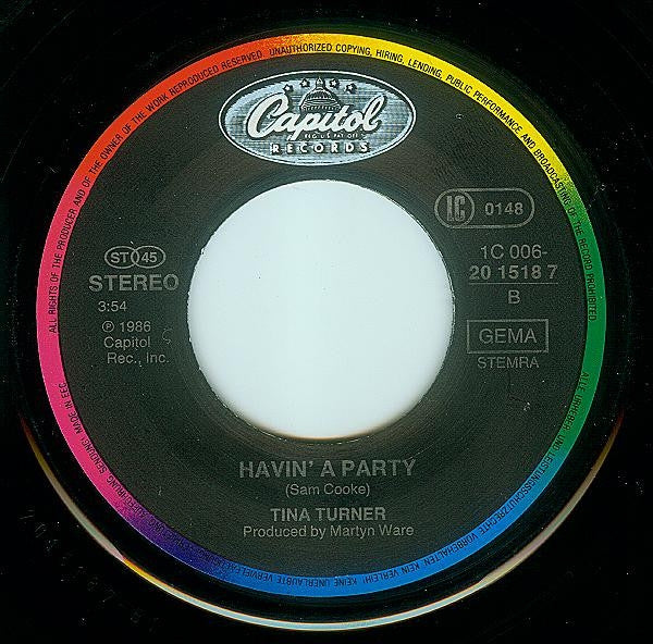 Tina Turner : Two People (7", Single)