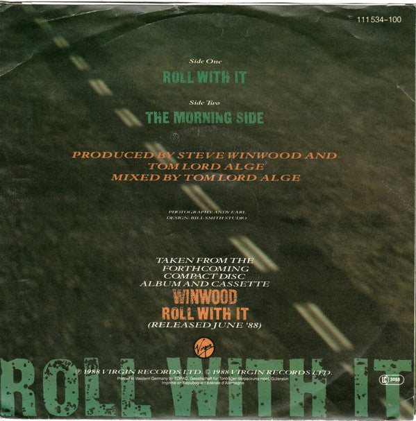 Steve Winwood : Roll With It (7", Single)