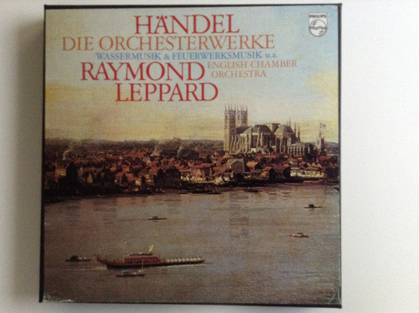 Georg Friedrich Händel, English Chamber Orchestra, Raymond Leppard : Händel - Die Orchesterwerke, Wassermusik & Feuerwerksmusik u.a. (9xLP, Album, box)