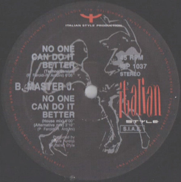 B Master J : No One Can Do It Better (12")