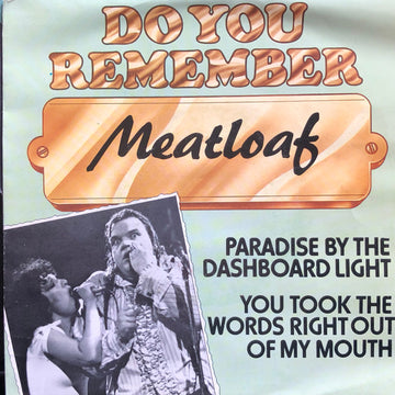 Meat Loaf : Paradise By The Dashboard Light / You Took The Words Right Out Of My Mouth (7", Single)