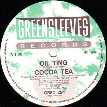 Cocoa Tea : Oil Ting (12")