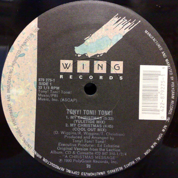Tony! Toni! Toné! : Coolin' At Christmas With 3T (12", Single)