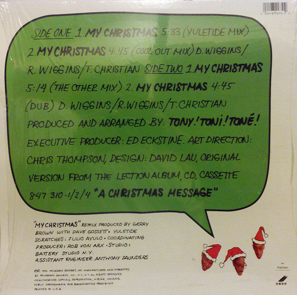 Tony! Toni! Toné! : Coolin' At Christmas With 3T (12", Single)