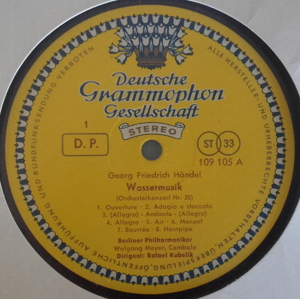 Georg Friedrich Händel : Wassermusik (LP, Dlx)