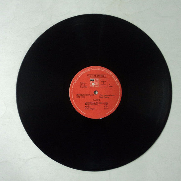 Henrique Oswald  – Elias Slon, Jorge Salim, Michel Verebes, Kim Cook (3), José Eduardo Martins : Música De Câmara Vol. 1 (LP, Album)