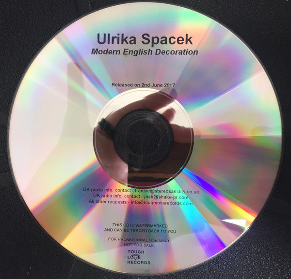 Ulrika Spacek : Modern English Decoration (CDr, Album, Copy Prot., Promo)