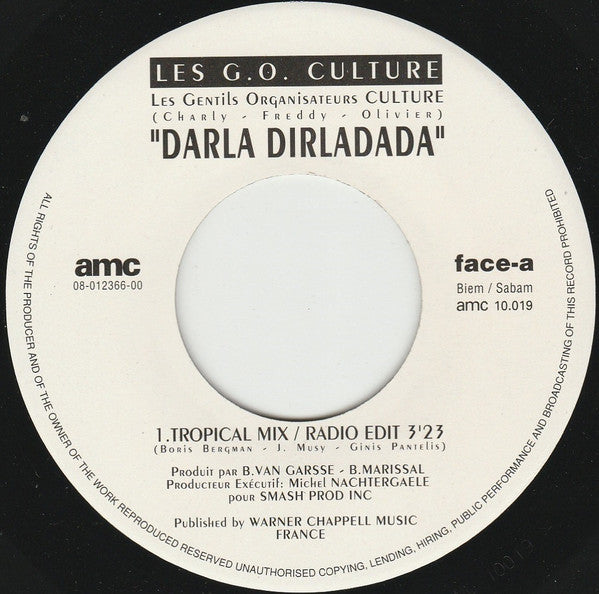 Les G.O. Culture : Darla Dirladada (7", Single)