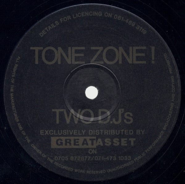 Two D.J's : Tone Zone ! (12")