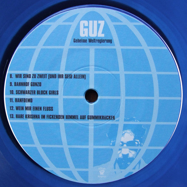 Guz : Geheime Weltregierung (LP, Album, Blu + 7", W/Lbl)