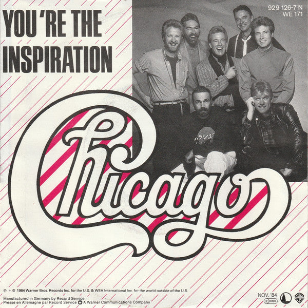 Chicago (2) : You're The Inspiration (7", Single)