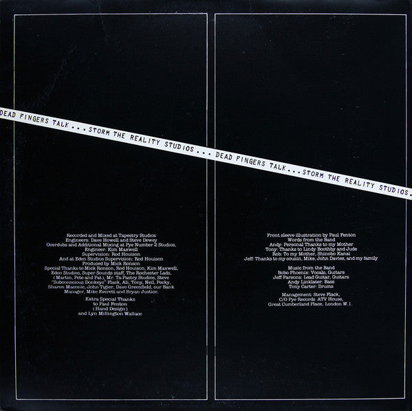 Dead Fingers Talk : Storm The Reality Studios (LP, Gat)