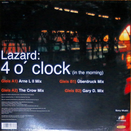 Lazard : 4 O'Clock (In The Morning) (The Mixes) - Vinyl 2/2 (12")