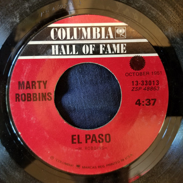 Marty Robbins : El Paso / A White Sport Coat (And A Pink Carnation) (7", Single, Styrene, Ter)