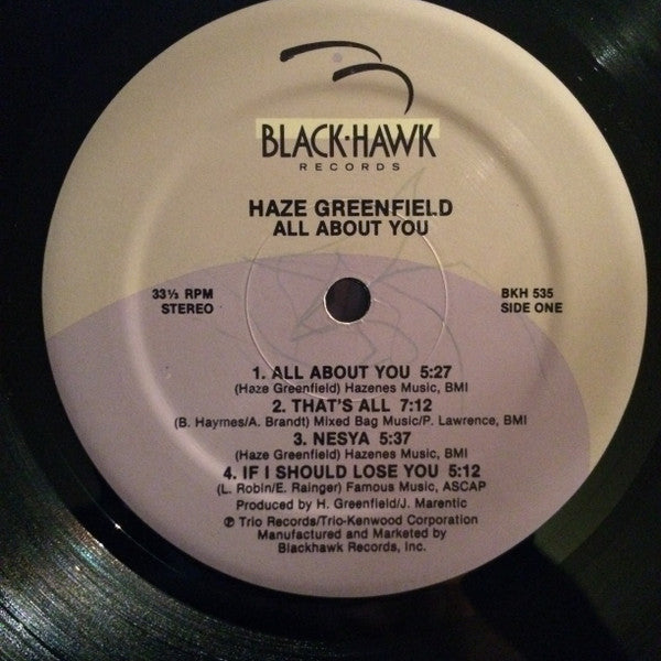 Hayes Greenfield : All About You (LP, Album)