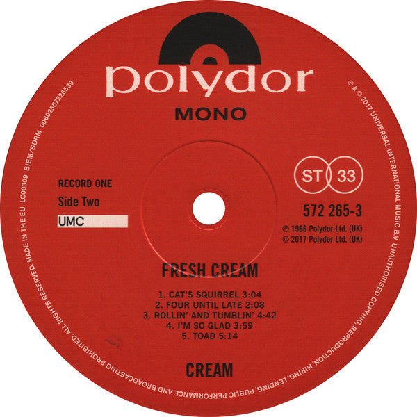 Cream (2) : Fresh Cream (6xLP, Album, Mono + Box, Dlx)