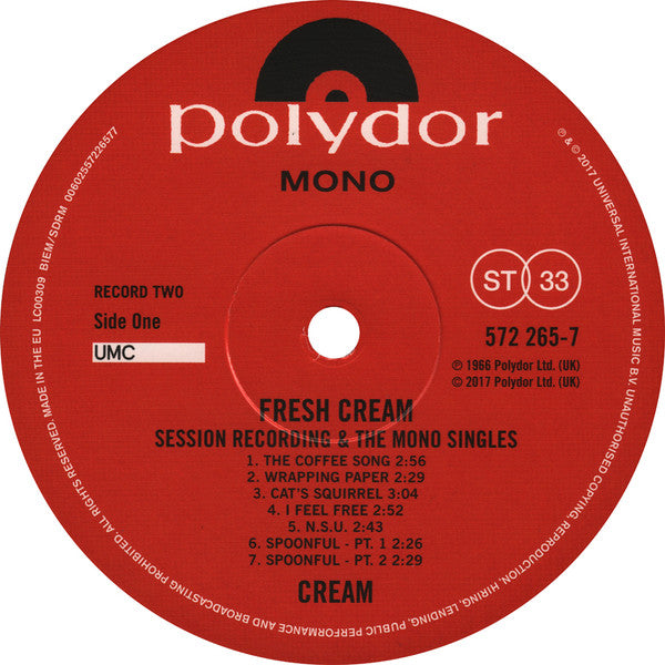 Cream (2) : Fresh Cream (6xLP, Album, Mono + Box, Dlx)
