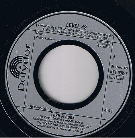 Level 42 : Take A Look (7", Single)