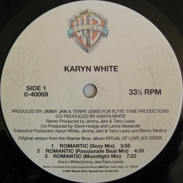 Karyn White : Romantic (12", Maxi)