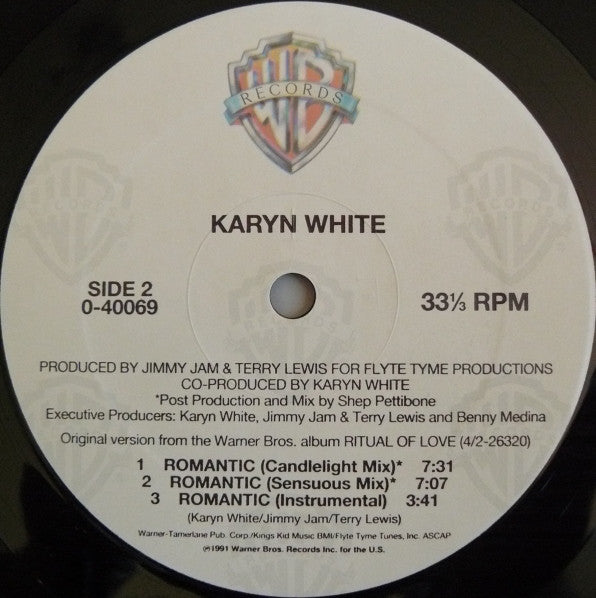 Karyn White : Romantic (12", Maxi)