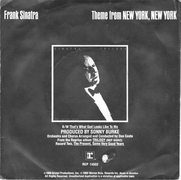 Frank Sinatra : Theme From New York, New York (7", Single)