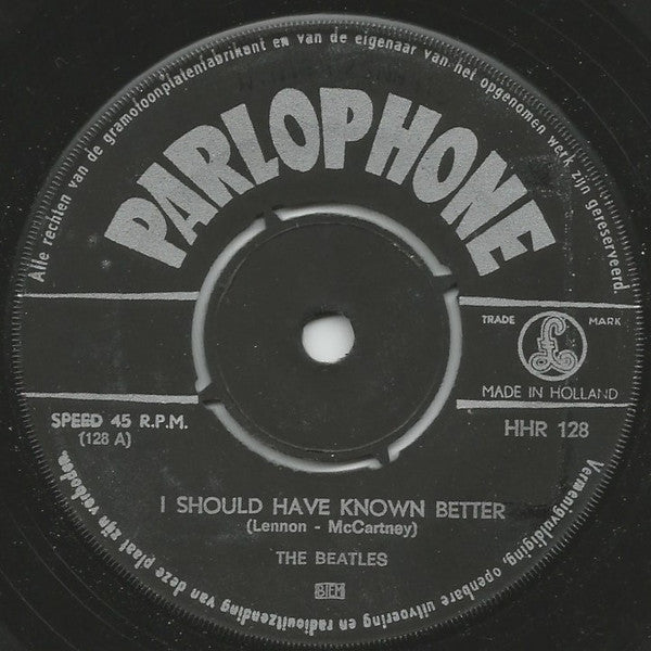 The Beatles : I Should Have Known Better (7", Single, Ora)
