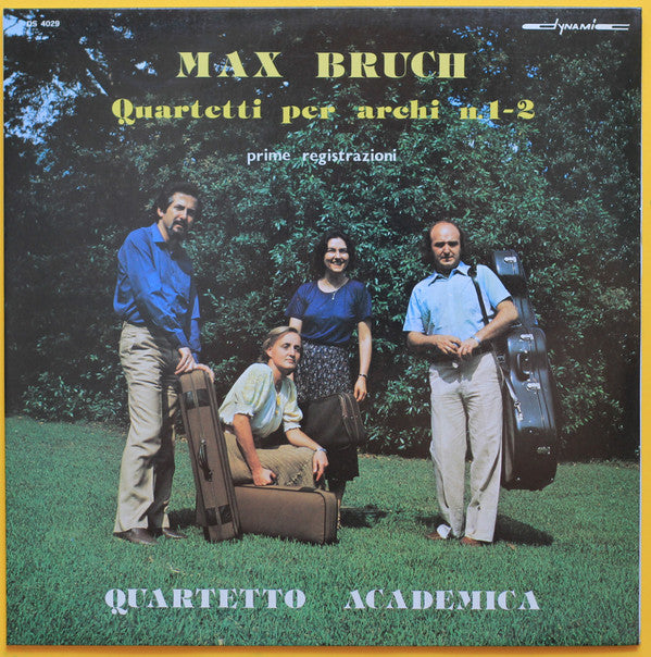 Max Bruch, Cvartetul Academica : Quartetti Per Archi N.1-2 (LP, Gat)