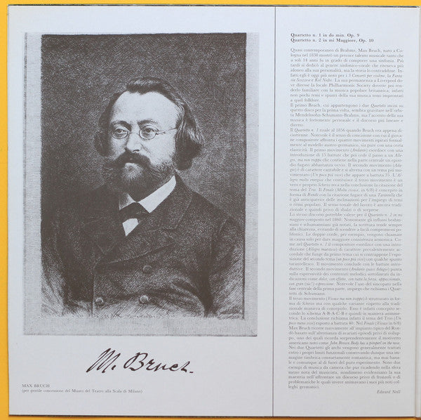 Max Bruch, Cvartetul Academica : Quartetti Per Archi N.1-2 (LP, Gat)