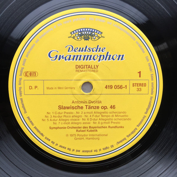 Antonín Dvořák - Symphonie-Orchester Des Bayerischen Rundfunks, Rafael Kubelik : Slawische Tänze (Gesamtaufnahme) (LP, Comp, RE, RM)