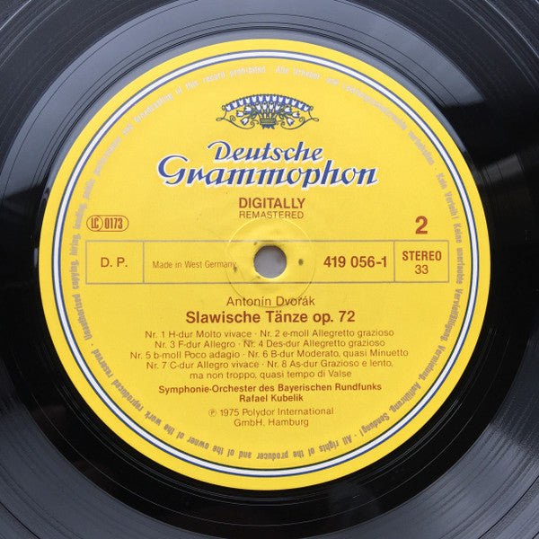 Antonín Dvořák - Symphonie-Orchester Des Bayerischen Rundfunks, Rafael Kubelik : Slawische Tänze (Gesamtaufnahme) (LP, Comp, RE, RM)