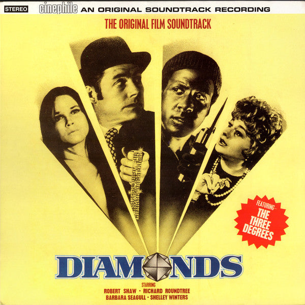 Roy Budd : Diamonds (Original Motion Picture Soundtrack) (LP, Album, RE, RM, Gat)