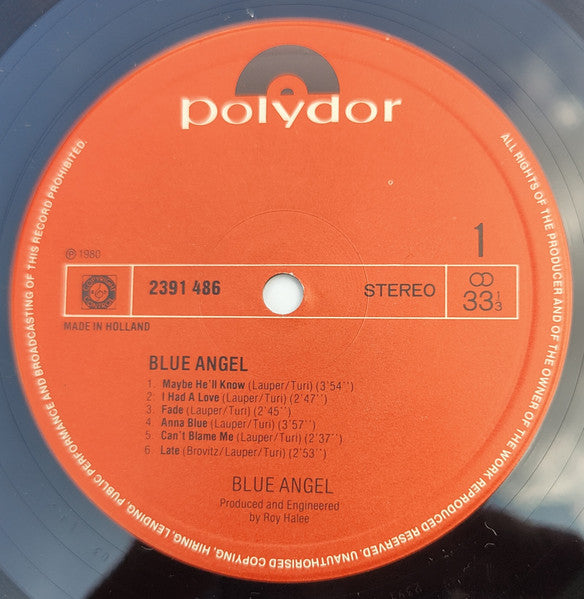 Blue Angel (3) : Blue Angel (LP, Album)