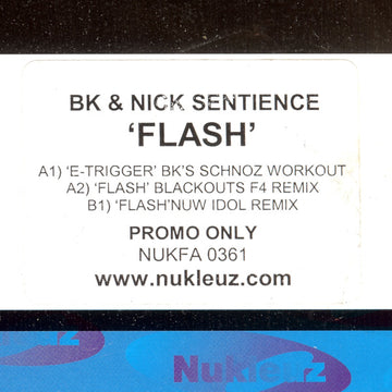 BK & Nick Sentience : Flash (12", Promo)