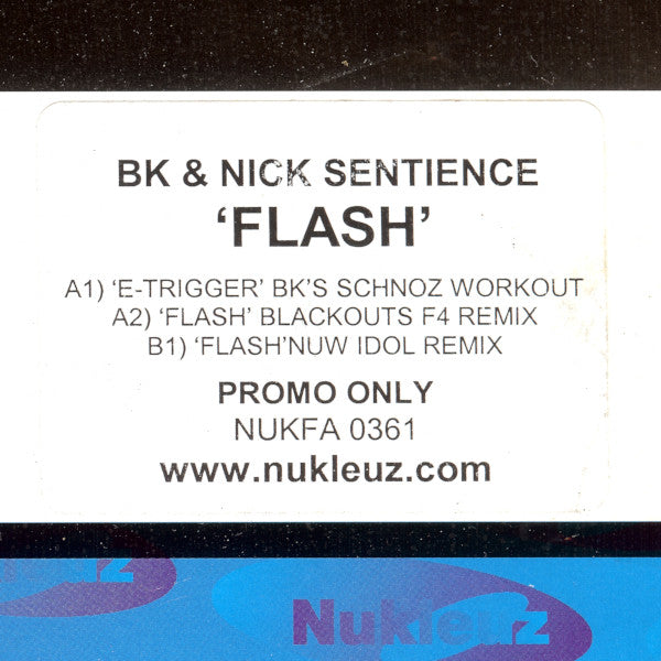 BK & Nick Sentience : Flash (12", Promo)