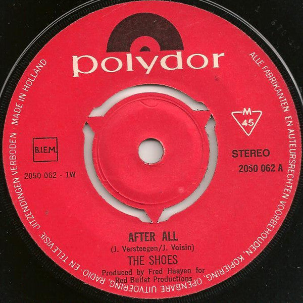 The Shoes : After All (7", Single, 3 p)