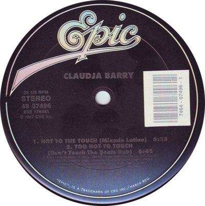 Claudja Barry : Hot To The Touch (12")