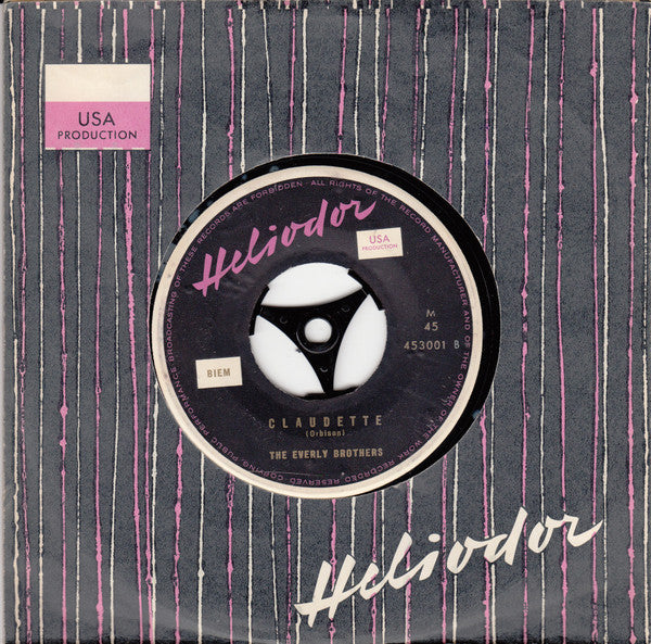 The Everly Brothers* : All I Have To Do Is Dream / Claudette (7", Single, Mono)