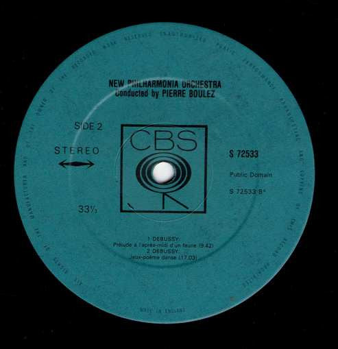 Pierre Boulez Conducts Claude Debussy : La Mer - L'Après Midi D'Un Faune - Jeux (LP, Album)