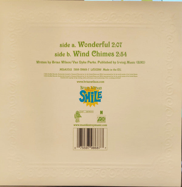 Brian Wilson : Wonderful (7", Single, Ltd, Gre)