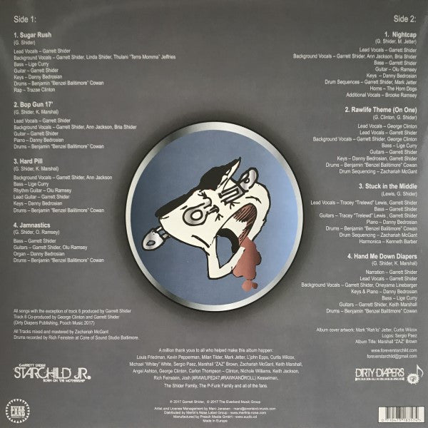 Garrett Shider, Starchild Jr. : Hand Me Down Diapers (LP, Album)