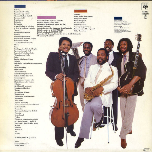 Arthur Blythe : Elaborations (LP, Album)