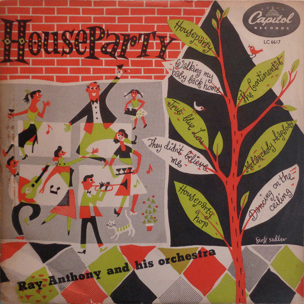 Ray Anthony & His Orchestra : Houseparty (10", Mono)