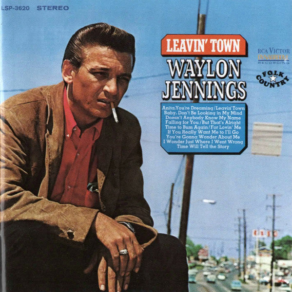 Waylon Jennings : 2 Gether On 1 - Leavin' Town / Waylon Sings Ol' Harlan (CD, Comp, RM)