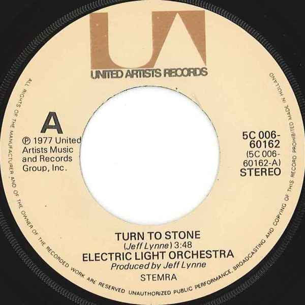 Electric Light Orchestra : Turn To Stone (7", Single)