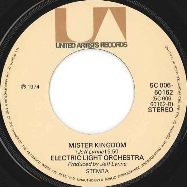 Electric Light Orchestra : Turn To Stone (7", Single)