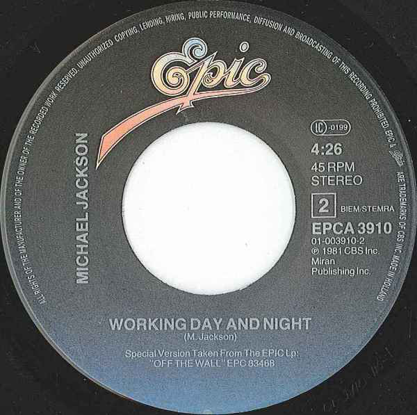 Michael Jackson : P.Y.T. (Pretty Young Thing) (7", Single)