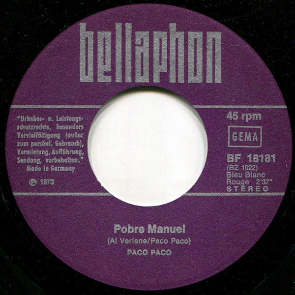 Paco Paco : Capunca (7", Single)