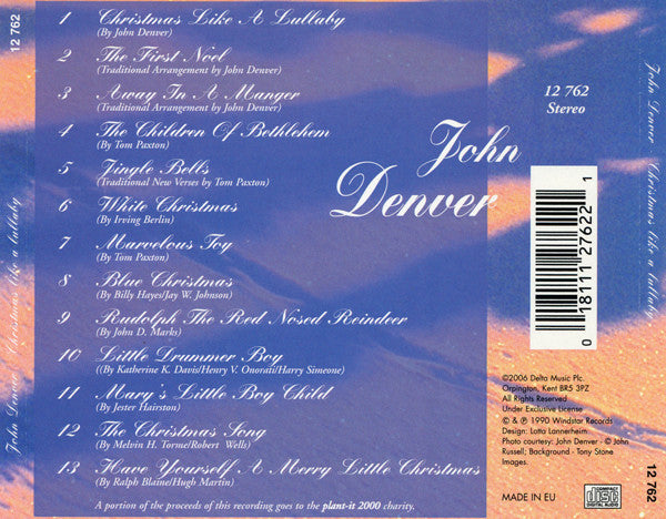 John Denver : Christmas Like A Lullaby (CD, Album, RE)