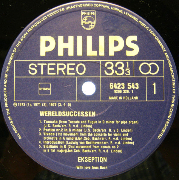 Ekseption : Wereldsuccessen (2xLP, Album, Comp, S/Edition)